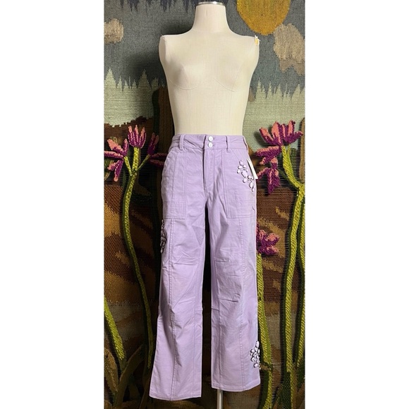 Anthropologie Wanderer Jeweled Pants 27 - Picture 12 of 16